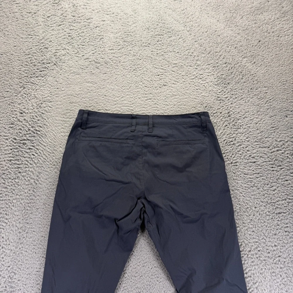Kenneth Cole Pant Mens 34x32 Gray Nylon Khakis Straight Workwear Utility Stretch